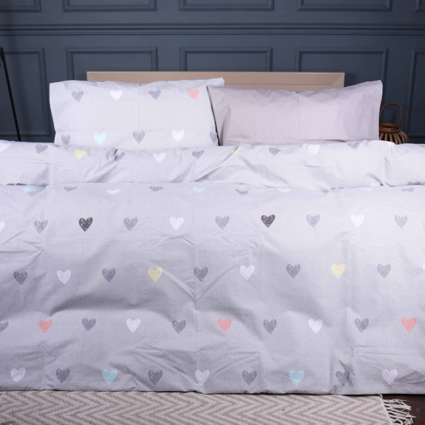 Фото - Комплект постельного белья MirSon Бязь 17-0782 Pastel Love Print 220х240 (2200011274270)